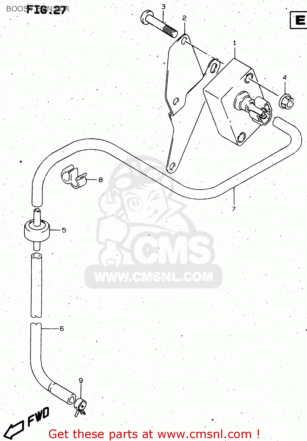 BOOST SENSOR VS1400GLP 1999 (X) (E02 E04 E17 E22 E24 E34)