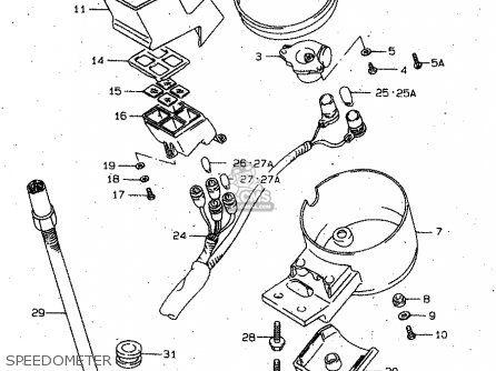 SPEEDOMETER - VS1400GLP 1999 (X) (E02 E04 E17 E22 E24 E34)