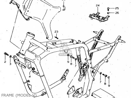 FRAME (MODEL V) - VS1400GLP 1999 (X) (E02 E04 E17 E22 E24 E34)