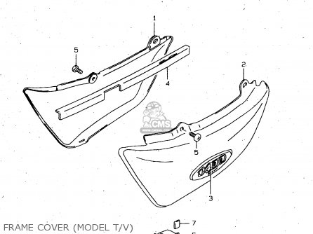 FRAME COVER (MODEL T/V) - VS1400GLP 1999 (X) (E02 E04 E17 E22 E24 E34)