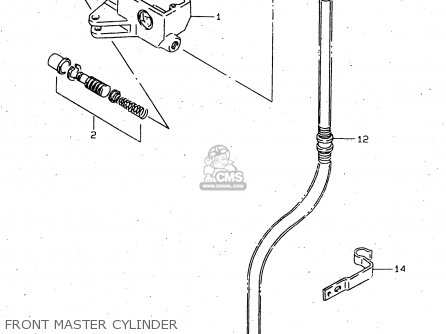 FRONT MASTER CYLINDER - VS1400GLP 1999 (X) (E02 E04 E17 E22 E24 E34)