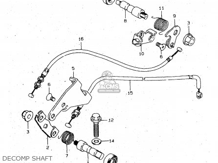 DECOMP SHAFT - VS1400GLP 1999 (X) (E02 E04 E17 E22 E24 E34)
