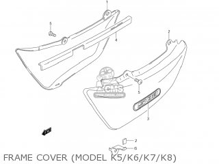 FRAME COVER (MODEL K5/K6/K7/K8) - VS1400GLP BOULEVARD S83 2005 (K5) CALIFORNIA (E33)