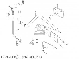 HANDLEBAR (MODEL K4) - VS1400GLP BOULEVARD S83 2005 (K5) CALIFORNIA (E33)