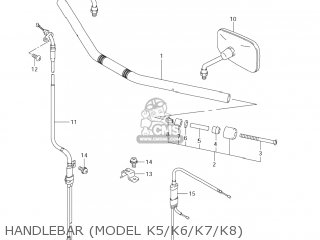 HANDLEBAR (MODEL K5/K6/K7/K8) - VS1400GLP BOULEVARD S83 2005 (K5) CALIFORNIA (E33)