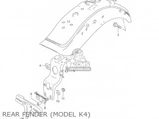 REAR FENDER (MODEL K4) - VS1400GLP BOULEVARD S83 2005 (K5) CALIFORNIA (E33)