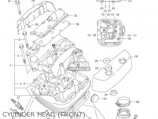 CYLINDER HEAD (FRONT) - VS1400GLP BOULEVARD S83 2006 (K6) CALIFORNIA (E33)