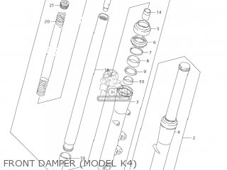 FRONT DAMPER (MODEL K4) - VS1400GLP BOULEVARD S83 2006 (K6) CALIFORNIA (E33)