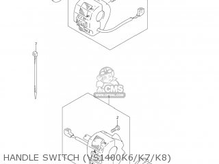 HANDLE SWITCH (VS1400K6/K7/K8) - VS1400GLP BOULEVARD S83 2006 (K6) CALIFORNIA (E33)