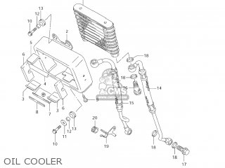 OIL COOLER - VS1400GLP BOULEVARD S83 2006 (K6) CALIFORNIA (E33)