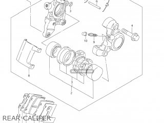 REAR CALIPER - VS1400GLP BOULEVARD S83 2006 (K6) CALIFORNIA (E33)