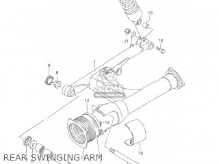 REAR SWINGING ARM - VS1400GLP BOULEVARD S83 2006 (K6) CALIFORNIA (E33)