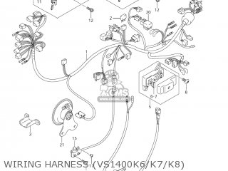 WIRING HARNESS (VS1400K6/K7/K8) - VS1400GLP BOULEVARD S83 2006 (K6) CALIFORNIA (E33)