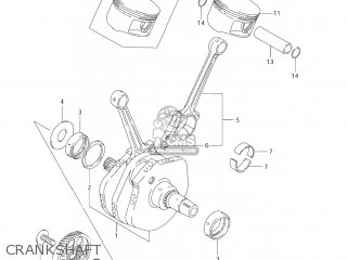 CRANKSHAFT - VS1400GLP BOULEVARD S83 2007 (K7) CALIFORNIA (E33)