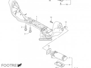 FOOTREST - VS1400GLP BOULEVARD S83 2007 (K7) CALIFORNIA (E33)