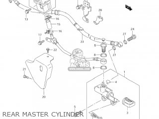 REAR MASTER CYLINDER - VS1400GLP BOULEVARD S83 2007 (K7) CALIFORNIA (E33)