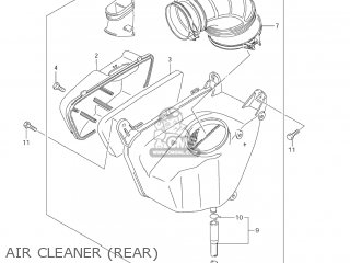 AIR CLEANER (REAR) - VS1400GLP BOULEVARD S83 2008 (K8) CALIFORNIA (E33)