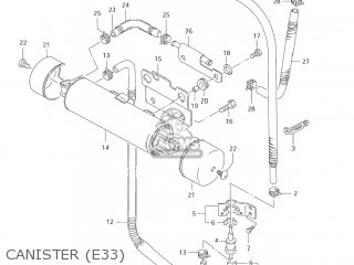 CANISTER (E33) - VS1400GLP BOULEVARD S83 2008 (K8) CALIFORNIA (E33)