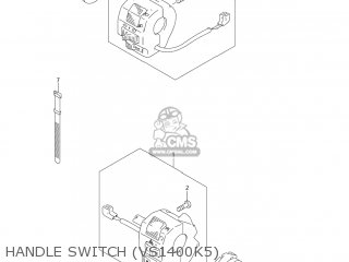 HANDLE SWITCH (VS1400K5) - VS1400GLP BOULEVARD S83 2008 (K8) CALIFORNIA (E33)
