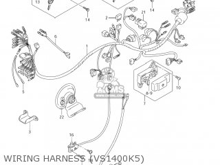 WIRING HARNESS (VS1400K5) - VS1400GLP BOULEVARD S83 2008 (K8) CALIFORNIA (E33)