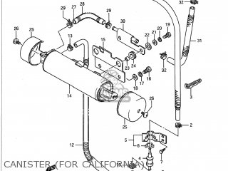 CANISTER (FOR CALIFORNIA) - VS1400GLP INTRUDER 1987 (H) USA (E03)