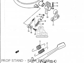 PROP STAND - REAR BRAKE - VS1400GLP INTRUDER 1987 (H) USA (E03)
