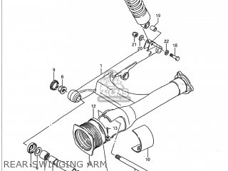 REAR SWINGING ARM - VS1400GLP INTRUDER 1987 (H) USA (E03)