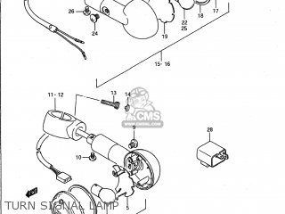 TURN SIGNAL LAMP - VS1400GLP INTRUDER 1987 (H) USA (E03)
