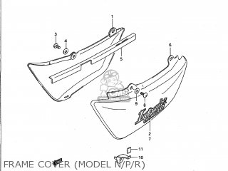 FRAME COVER (MODEL N/P/R) - VS1400GLP INTRUDER 1988 (J) USA (E03)