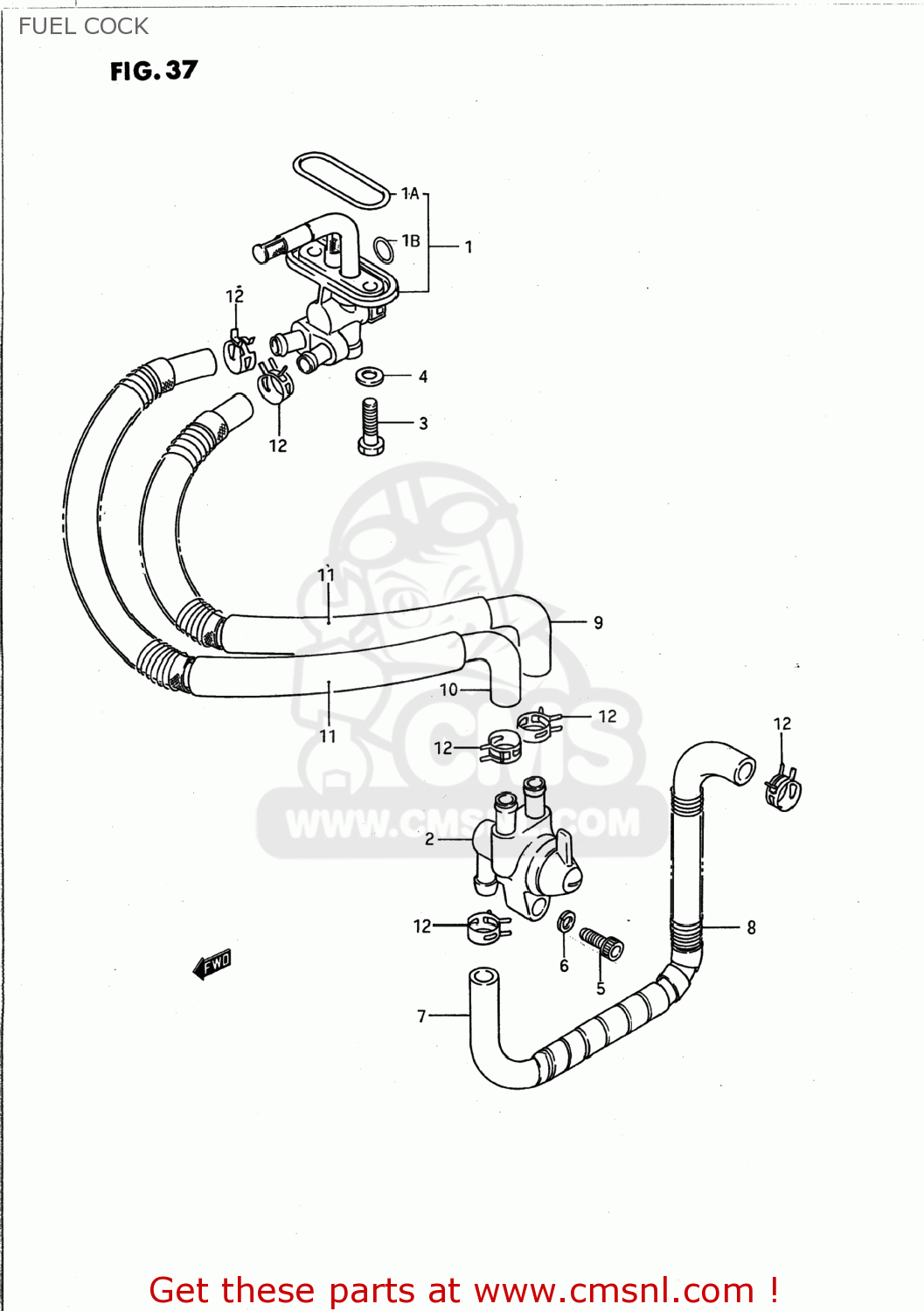 FUEL COCK VS1400GLP INTRUDER 1989 (K) USA (E03)