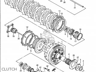 CLUTCH - VS1400GLP INTRUDER 1989 (K) USA (E03)