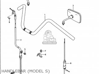 HANDLEBAR (MODEL S) - VS1400GLP INTRUDER 1989 (K) USA (E03)