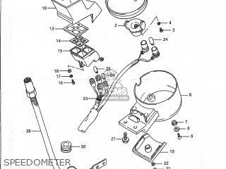 SPEEDOMETER - VS1400GLP INTRUDER 1989 (K) USA (E03)