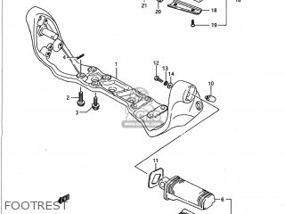 FOOTREST - VS1400GLP INTRUDER 1990 (L) USA (E03)
