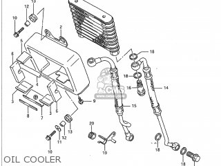 OIL COOLER - VS1400GLP INTRUDER 1990 (L) USA (E03)