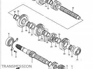TRANSMISSION - VS1400GLP INTRUDER 1991 (M) USA (E03)