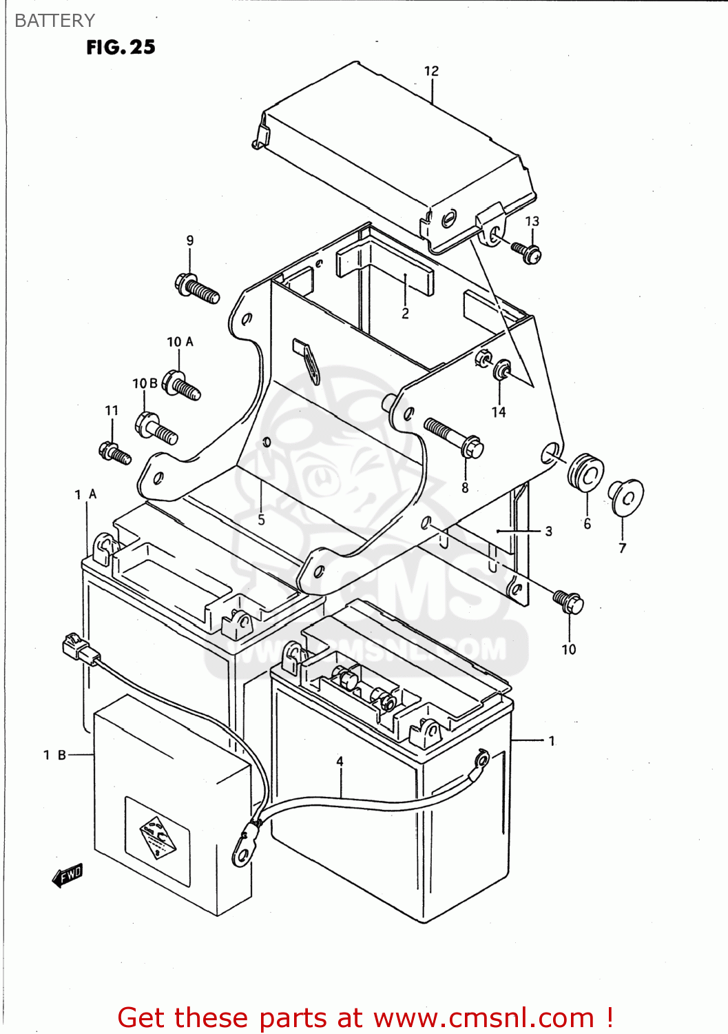 BATTERY VS1400GLP INTRUDER 1992 (N) USA (E03)