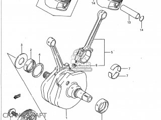 CRANKSHAFT - VS1400GLP INTRUDER 1992 (N) USA (E03)