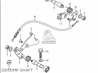 DECOMP SHAFT - VS1400GLP INTRUDER 1992 (N) USA (E03)