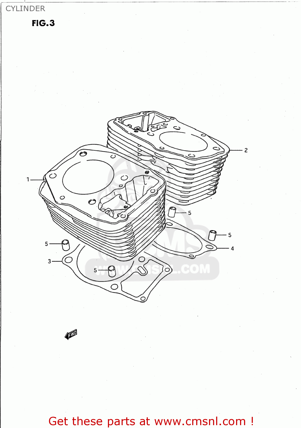 CYLINDER VS1400GLP INTRUDER 1993 (P) USA (E03)