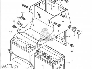 BATTERY - VS1400GLP INTRUDER 1993 (P) USA (E03)