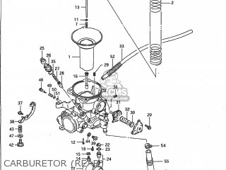 CARBURETOR (REAR) - VS1400GLP INTRUDER 1993 (P) USA (E03)