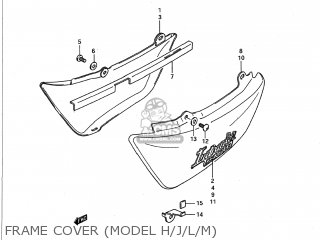 FRAME COVER (MODEL H/J/L/M) - VS1400GLP INTRUDER 1993 (P) USA (E03)