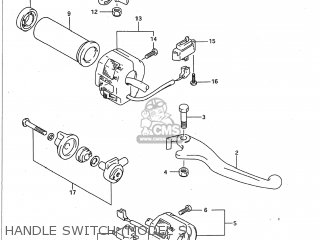 HANDLE SWITCH (MODEL S) - VS1400GLP INTRUDER 1993 (P) USA (E03)