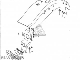 REAR FENDER - VS1400GLP INTRUDER 1993 (P) USA (E03)