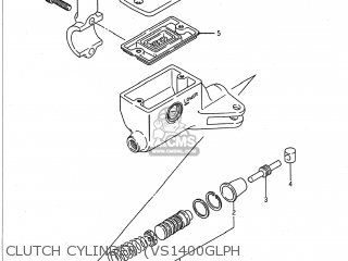 CLUTCH CYLINDER (VS1400GLPH - VS1400GLP INTRUDER 1994 (R) USA (E03)