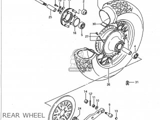 REAR WHEEL - VS1400GLP INTRUDER 1994 (R) USA (E03)