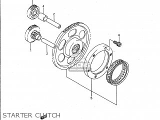 STARTER CLUTCH - VS1400GLP INTRUDER 1994 (R) USA (E03)
