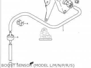 BOOST SENSOR (MODEL L/M/N/P/R/S) - VS1400GLP INTRUDER 1995 (S) USA (E03)