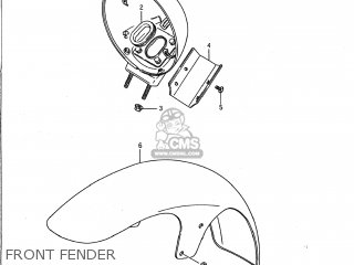FRONT FENDER - VS1400GLP INTRUDER 1995 (S) USA (E03)